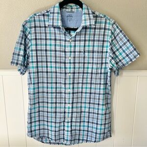 100% Cotton IZOD Saltwater Collection Men’s Button Up Short Sleeve Shirt